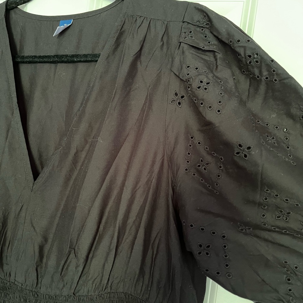 Old Navy Black Midi Dress - Picture 3 of 5